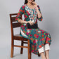 Kalini Floral Printed Chikankari Embroidered Straight Kurta | Swadesiicart
