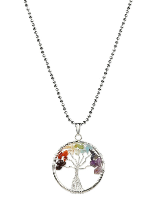 Women's Silver-Toned Blue Silver-Plated Handcrafted Chain - Ruby Raang | Swadesiicart