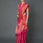 Mitera Pink Woven Design Banarasi Saree | Swadesiicart