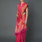 Mitera Pink Woven Design Banarasi Saree | Swadesiicart