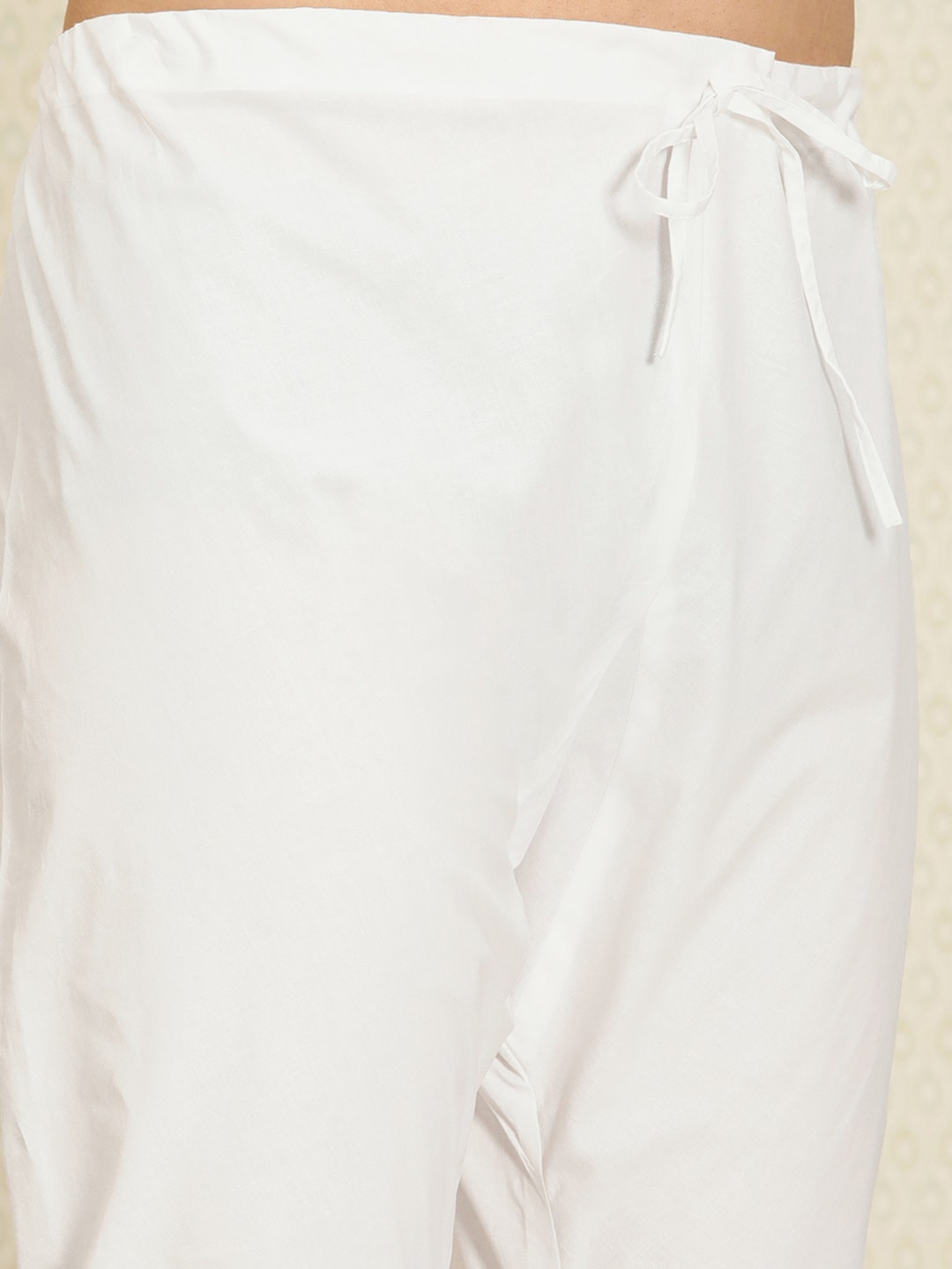 House of Pataudi Men Chikankari Embroidered Pure cotton Jashn Kurta with Churidar | Swadesiicart