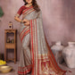 Aastha Fashion Grey Kalamkari Silk Weaving Saree