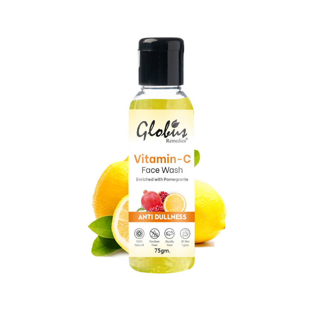 Globus Remedies Anti Ageing Globus Naturals Anti-Ageing Skin Brightening Vitamin C Face Wash | Swadesiicart