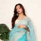 Vamsee Divya Sky Organza Saree - Swadesiicart