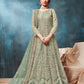 Anaita Light Green Embroidered Net Anarkali Suit