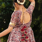 Pomcha Jaipur Gulbagh Organza Anarkali Set | Swadesiicart