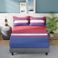 Nautica Bradford Red & Blue Striped 160 TC Pure Cotton King Bedsheet & 2 Pillow Covers - Swadesiicart
