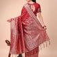 Shree Shyam Fashion Lichi Silk Red Saree