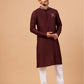 Adira Gold Zari Embroidered Kurta by Hilo Design