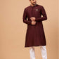 Adira Gold Zari Embroidered Kurta by Hilo Design