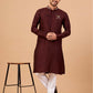 Adira Gold Zari Embroidered Kurta by Hilo Design