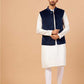 Bluvet Designer Men's Nehru jacket by Hilo Design