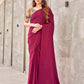 Tikhi Imli Woven Design Tasselled Satin Jacquard Ready to Wear Saree | Swadesiicart