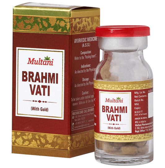 Multani Brahmi Vati With Gold | Swadesiicart