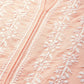 ADA Women Peach-Coloured & White Chikankari Embroidered Cotton Straight Sustainable Kurta | Swadesiicart