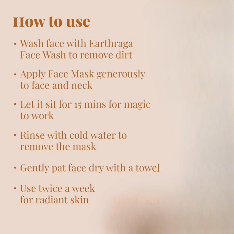 Earthraga Ubtan And Turmeric Face Mask | Swadesiicart