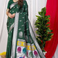 Jyoti Fashion Women's Bottle Green Paithani Silk Zari Woven Saree with Blouse | Swadesiicart