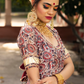 Pomcha Jaipur Gulbagh Organza Anarkali Set | Swadesiicart