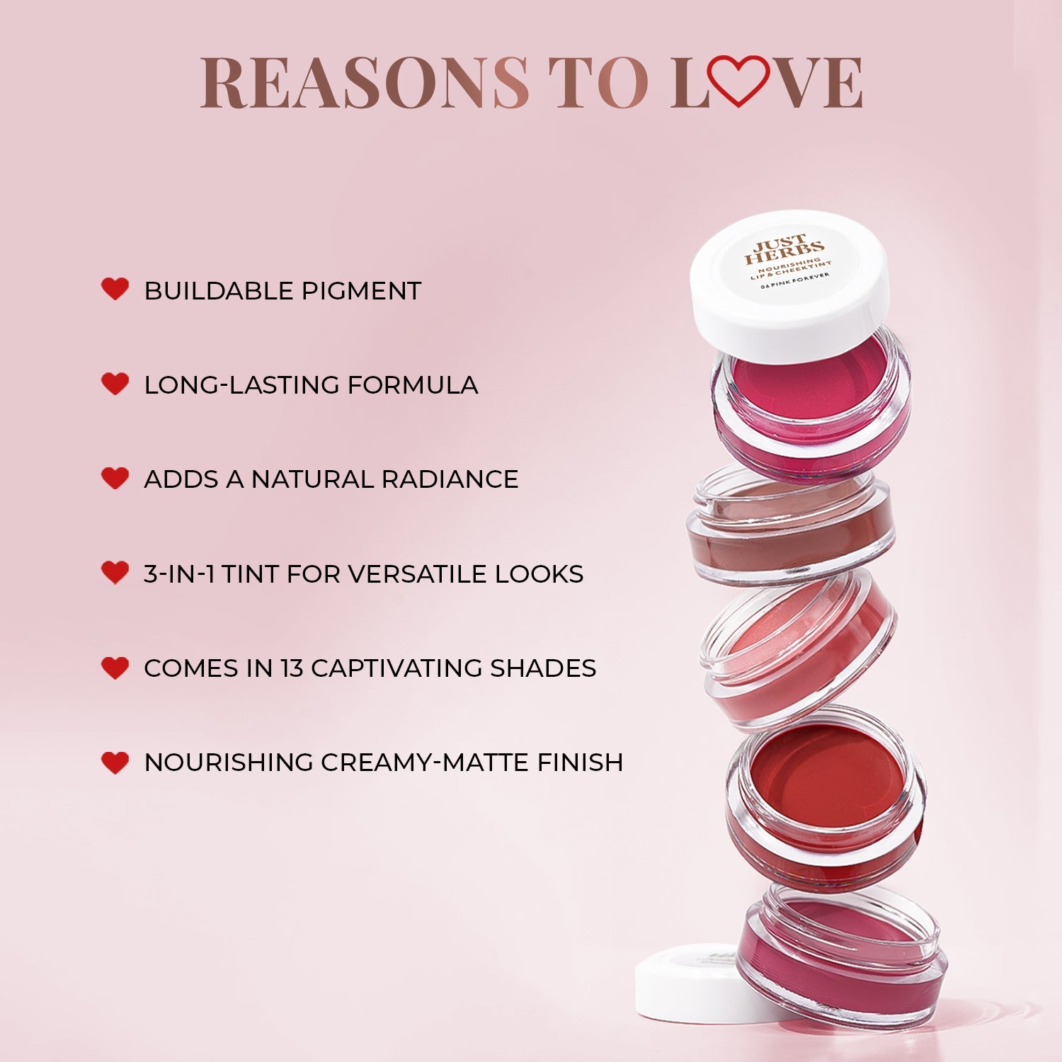 Herb Enriched Lip & Cheek Tint Pink Forever 06