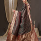 Anouk Floral Zari Banarasi Saree | Swadesiicart
