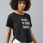 MKH Women Typography Printed Dri-FIT Sports T-shirt - Swadesiicart
