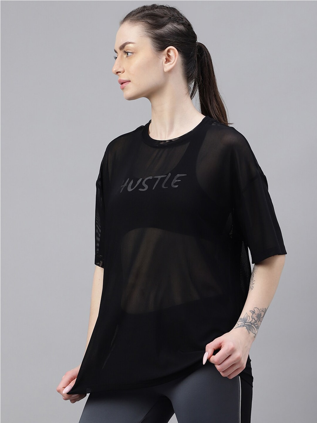 MKH Typography Printed Relaxed Fit Dri-FIT T-shirt - Swadesiicart