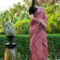 Tikhi Imli Floral Printed Embossed Ready to Wear Saree | Swadesiicart