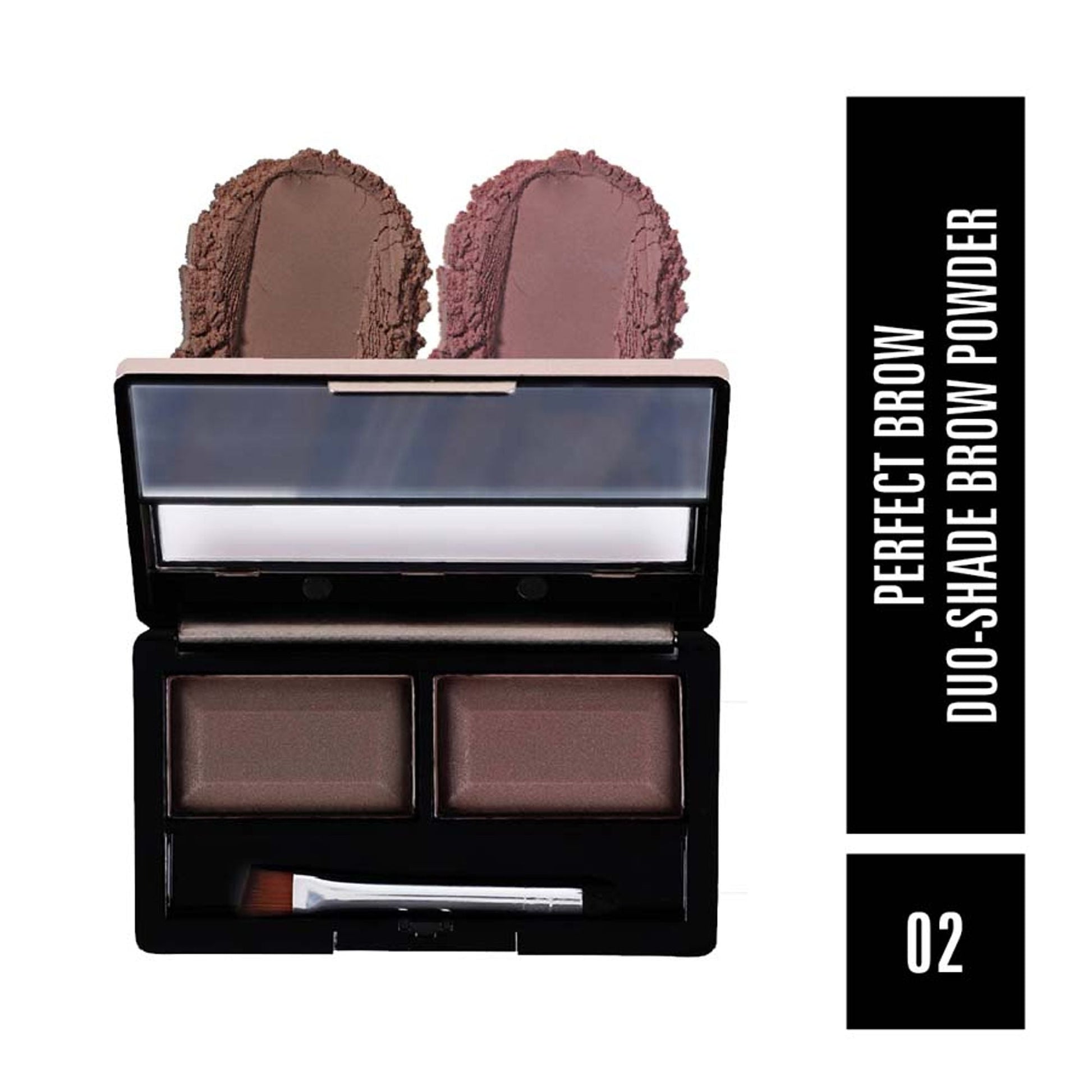 Matt Look Perfect Brow Duo-shade Brow Powder - 02 - Swadesiicart