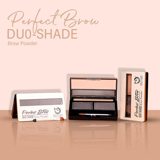 Matt Look Perfect Brow Duo-shade Brow Powder - 03 - Swadesiicart
