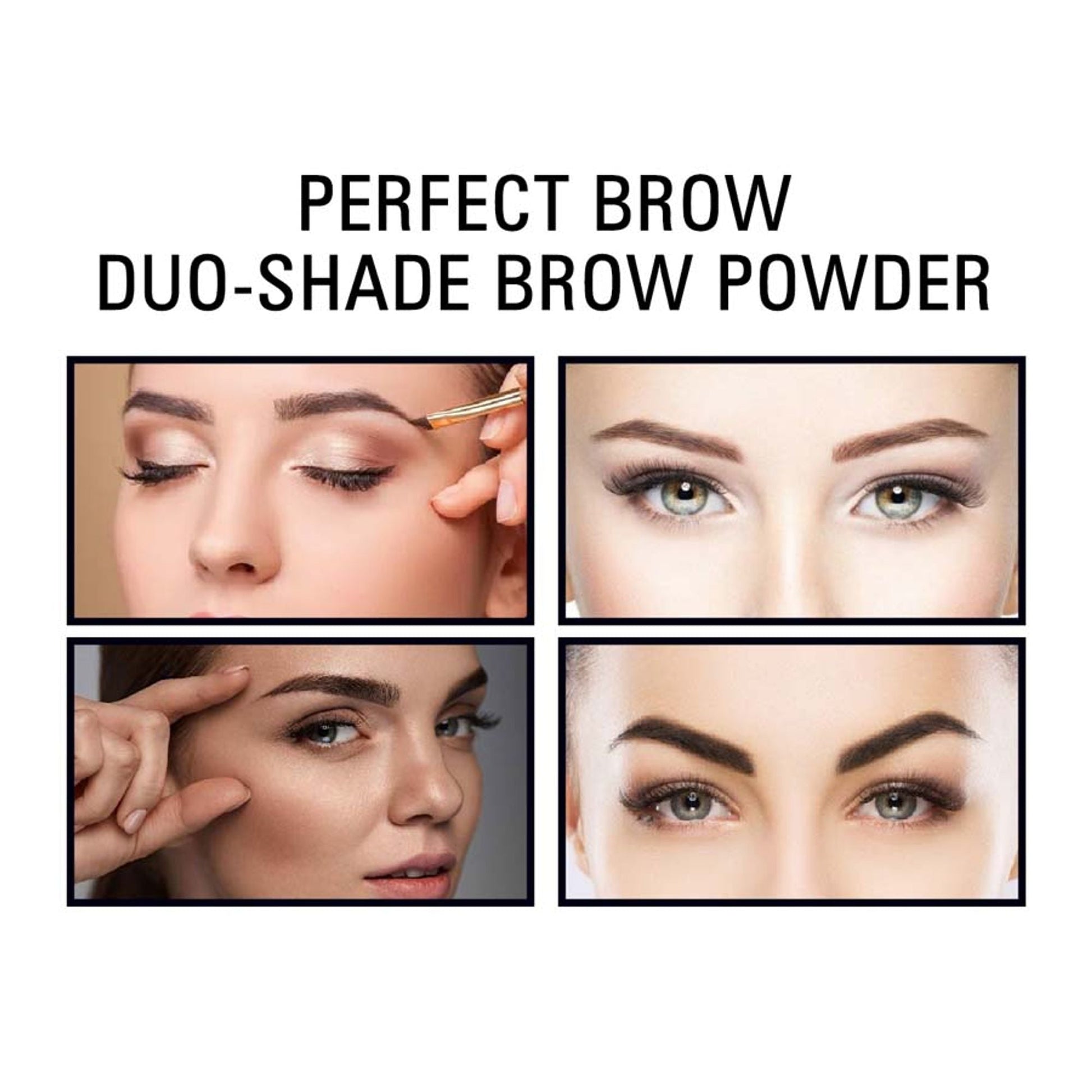 Matt Look Perfect Brow Duo-shade Brow Powder - 04 - Swadesiicart