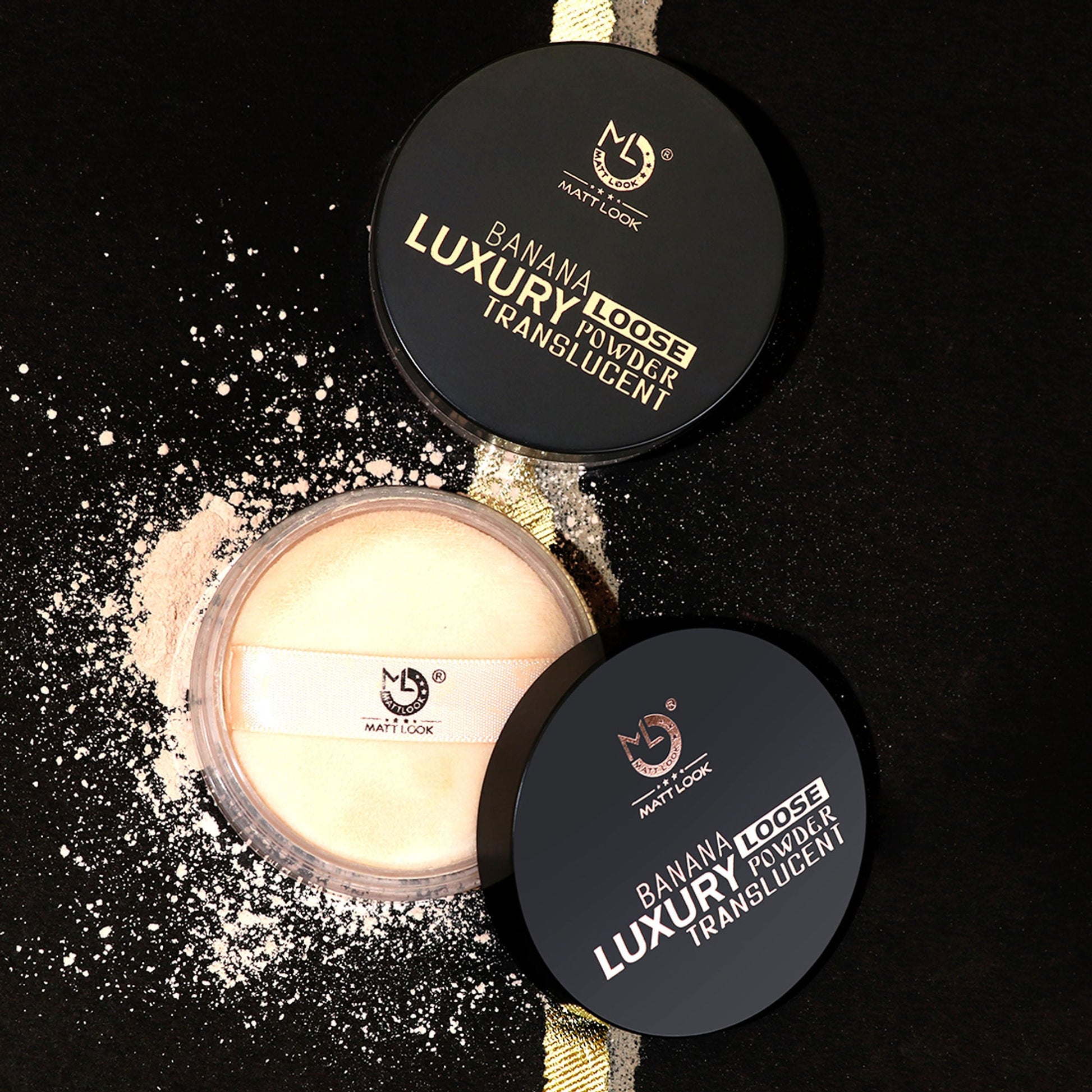 Matt Look Face Makeup Banana Luxury Loose Powder Translucent - Light - Swadesiicart
