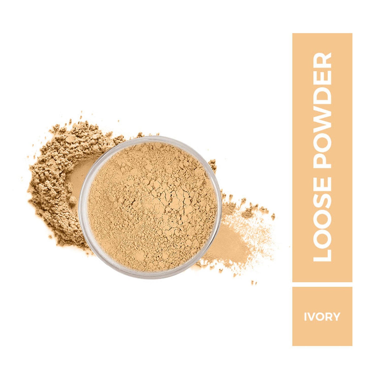 Matt Look Face Makeup Banana Luxury Loose Powder Translucent - Ivory - Swadesiicart