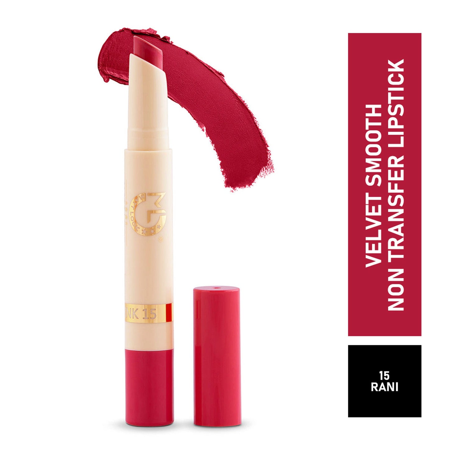 Matt Look Velvet Smooth Non Transfer Lipstick - Coral Pink - Swadesiicart