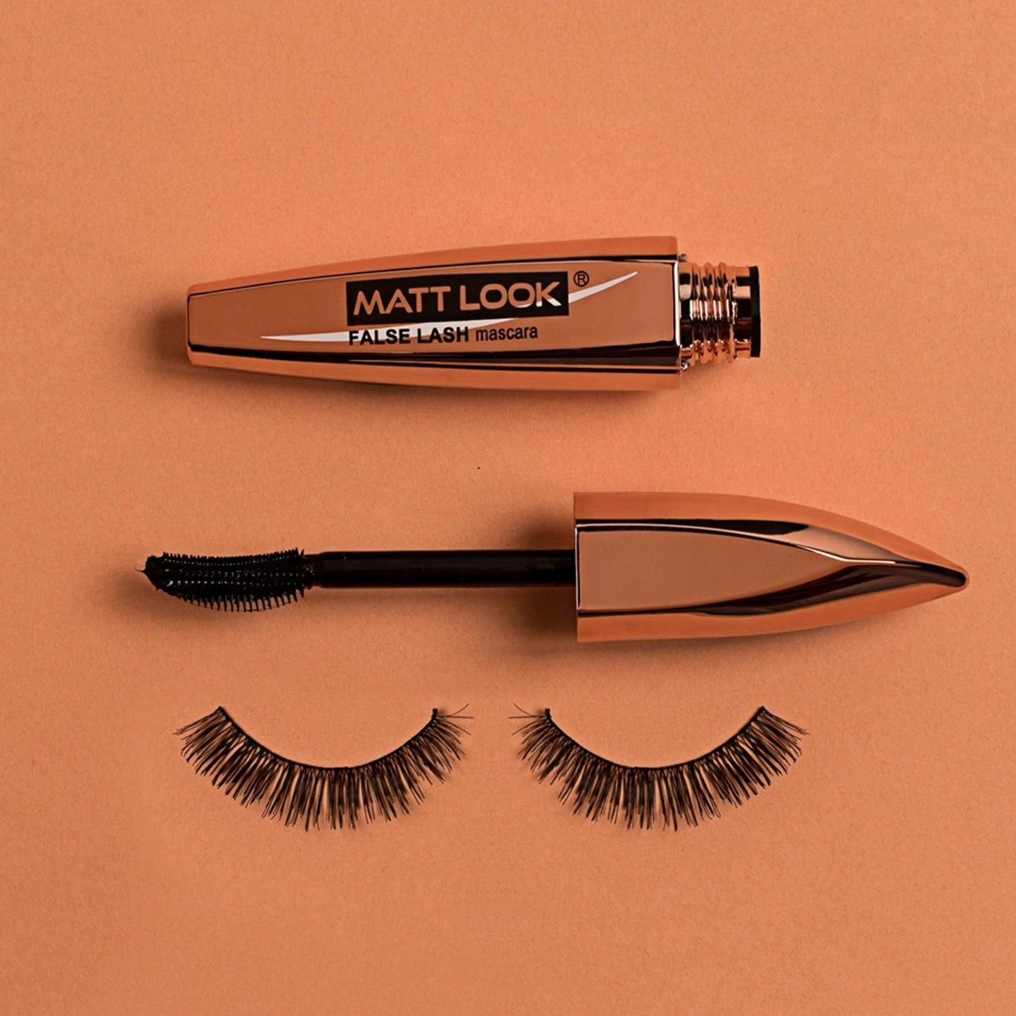 Matt Look Eye Makeup Curl & Volume Waterproof False Lash Mascara - Black - Swadesiicart