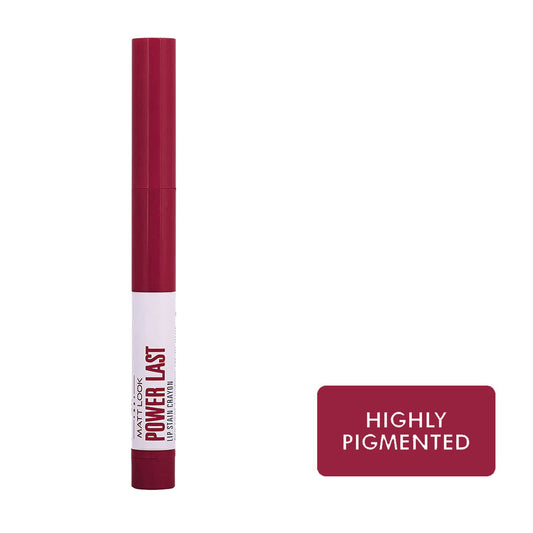 Matt Look Power Last Lip Stain Crayon Lipstick - Divine Wine - Swadesiicart