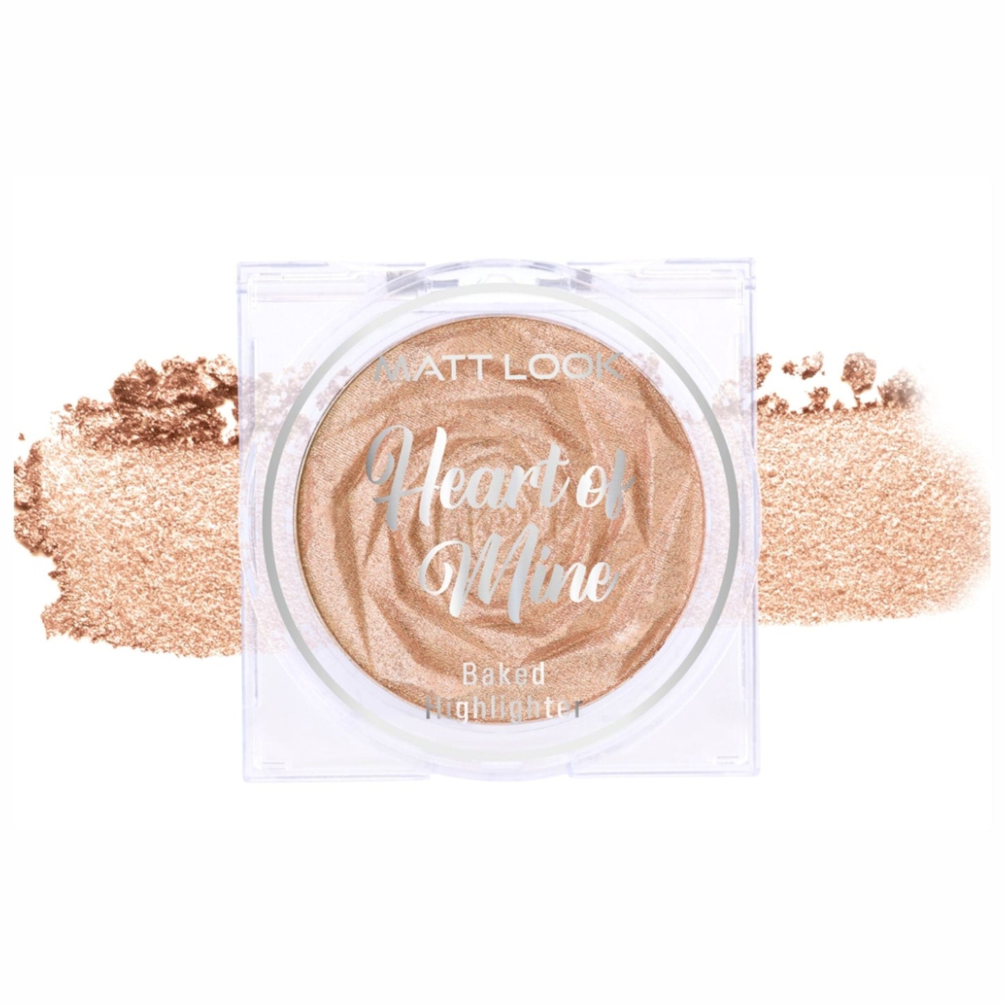 Matt Look Heart Of Mine Baked Highlighter - 03 Blossom Glow - Swadesiicart
