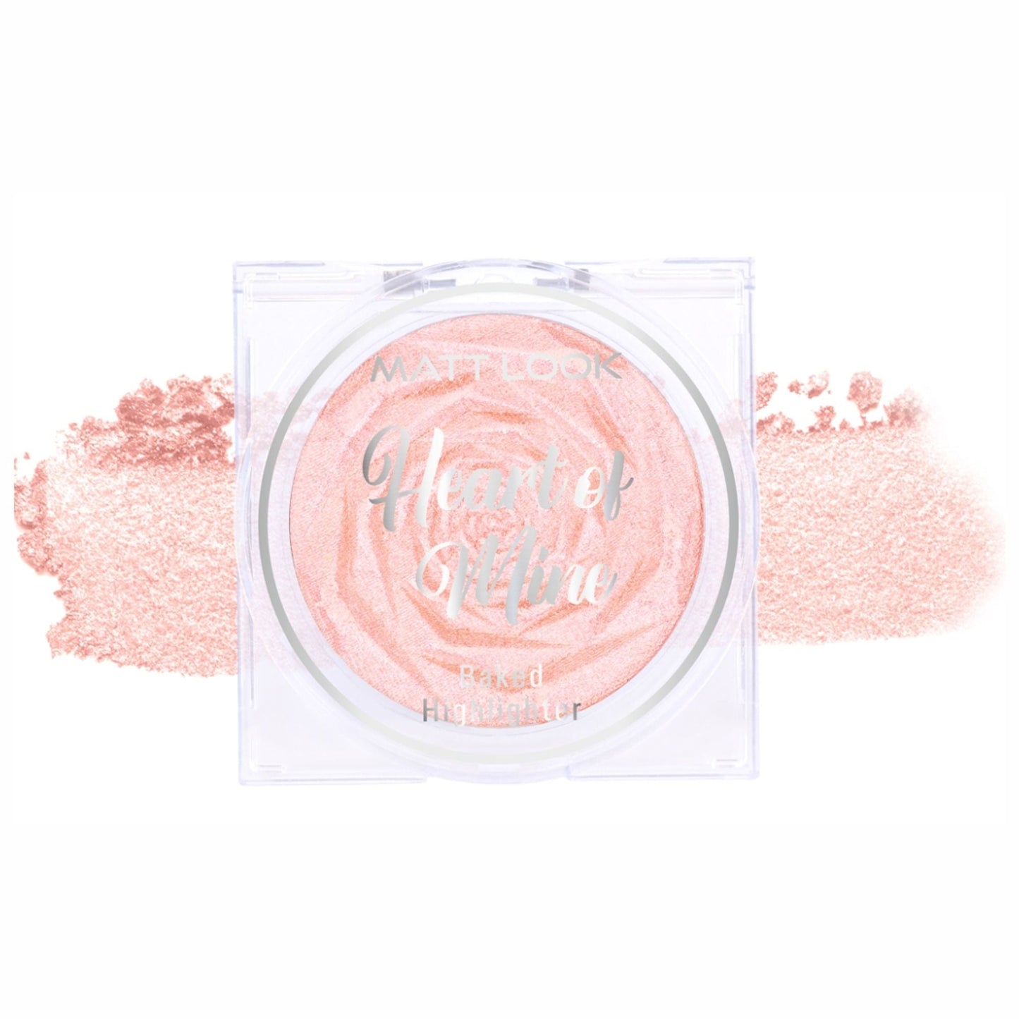 Matt Look Heart Of Mine Baked Highlighter - 06 Rosy Dew - Swadesiicart