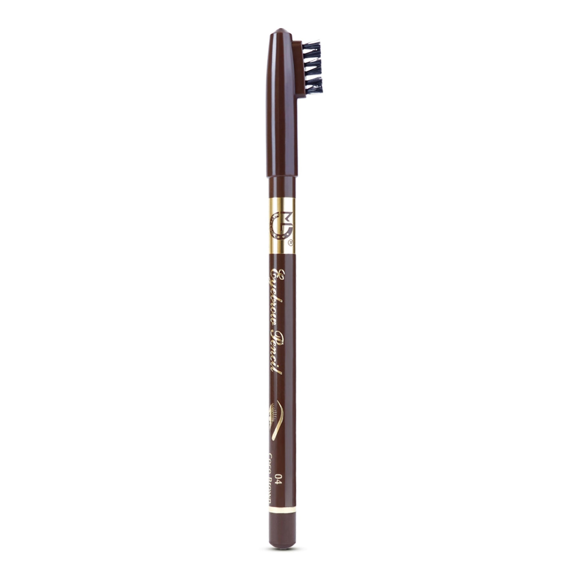 Matt Look Long Lasting Formula Professional Stylist Eyebrow Pencil - 04 Coco Brown - Swadesiicart