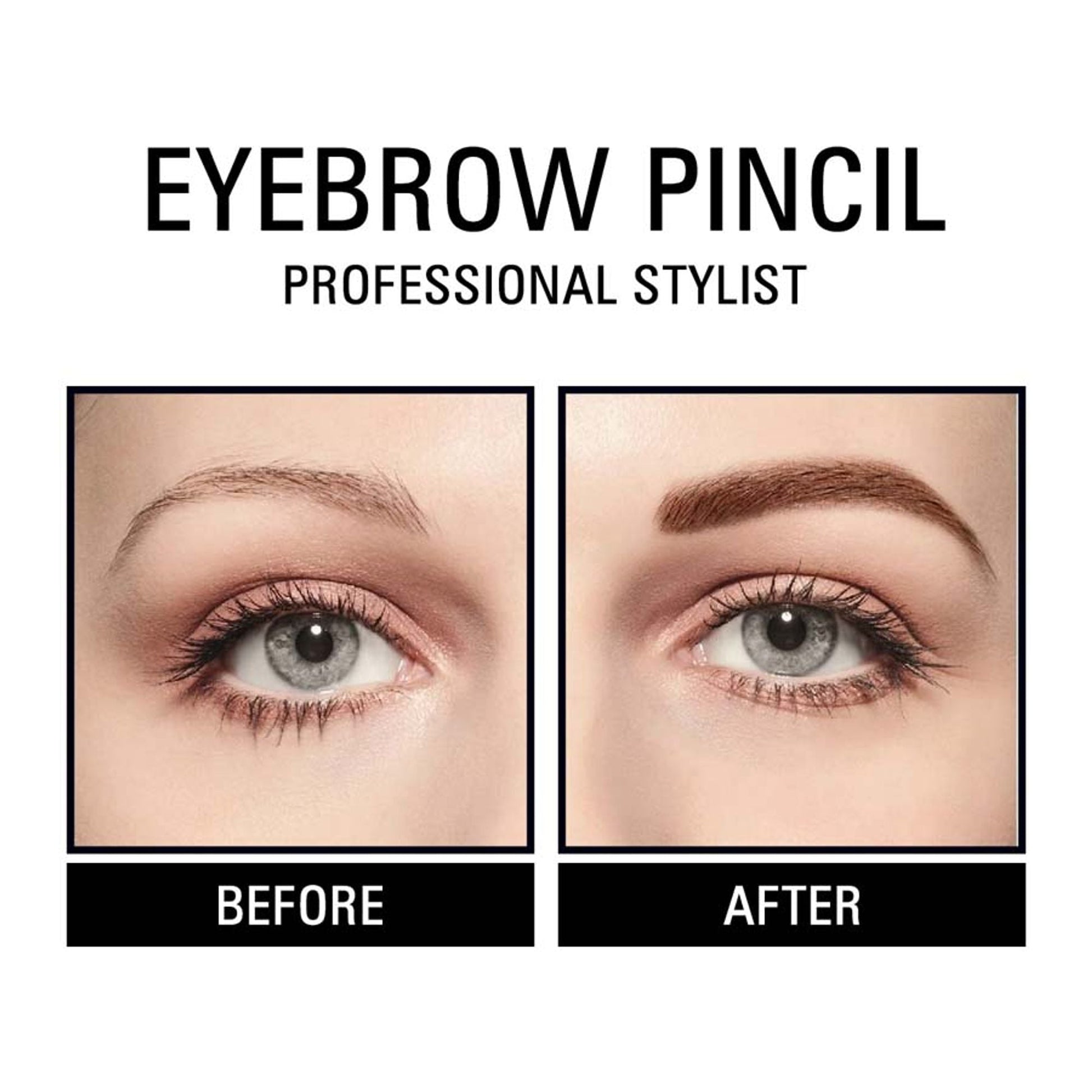 Matt Look Long Lasting Formula Professional Stylist Eyebrow Pencil - 04 Coco Brown - Swadesiicart