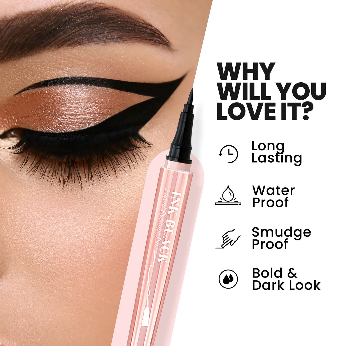 MARS Cosmetics Ink Black Eyeliner - Swadesiicart