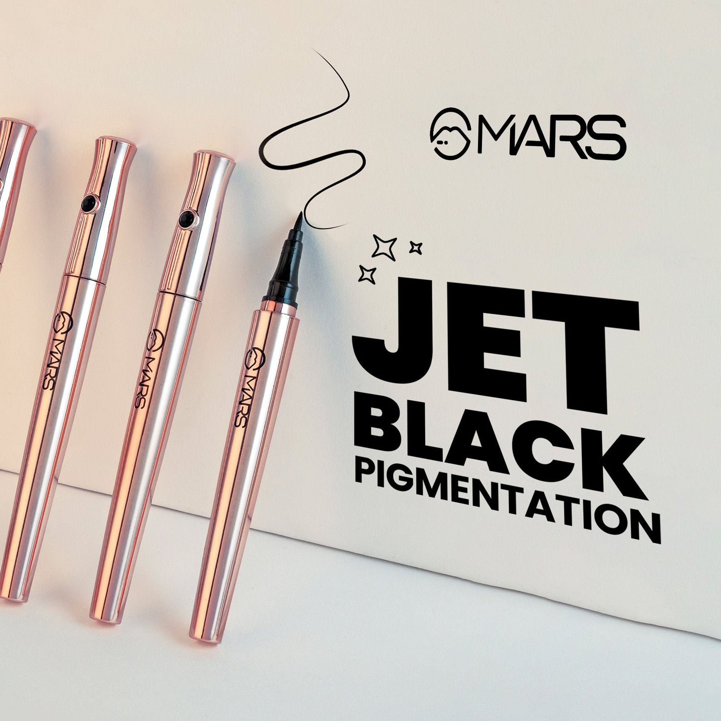 MARS Cosmetics Ink Black Eyeliner - Swadesiicart