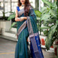 Kalini Geometric Woven Design Zari Banarasi Saree | Swadesiicart
