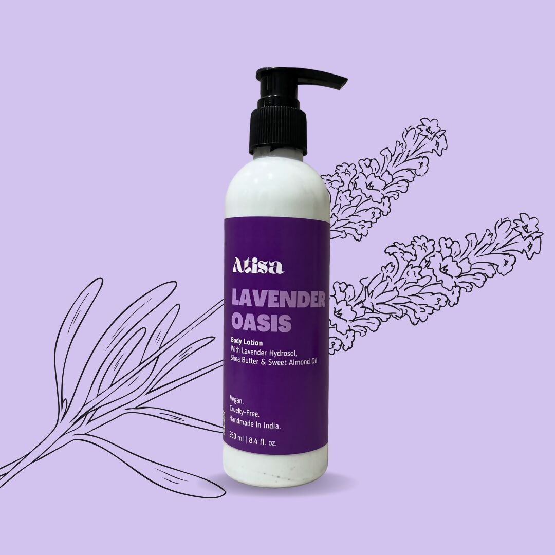 Atisa Lavender Oasis Body Lotion | Swadesiicart