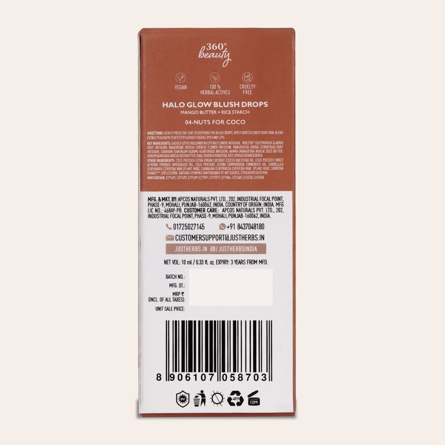 Halo Glow Blush Drops with Mango Butter & Rice Starch: Papaya Pop