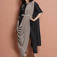 Women Republic Black Cotton Blended Set with Attached Drape | Swadesiicart