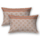 BOMBAY DYEING Brown & Blue Ethnic Motifs Cotton 250 TC King Bedsheet With 2 Pillow Covers - Swadesiicart