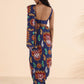 trueBrowns Purple Muslin Ikat Saree | Swadesiicart