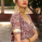 Pomcha Jaipur Gulbagh Organza Anarkali Set | Swadesiicart