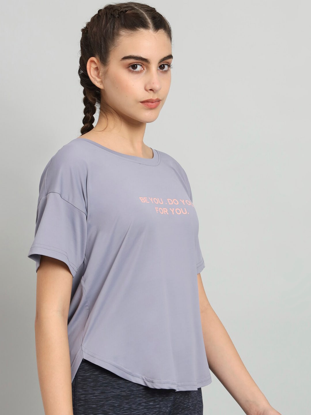 MKH Typography Printed Drop-Shoulder Sleeves Dri-FIT T-shirt - Swadesiicart