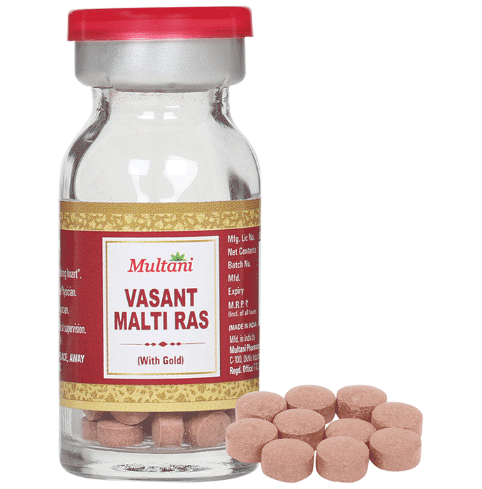 Multani Vasant Malati Ras with Gold Tablet | Swadesiicart